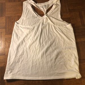 white athletic tank top lightly used